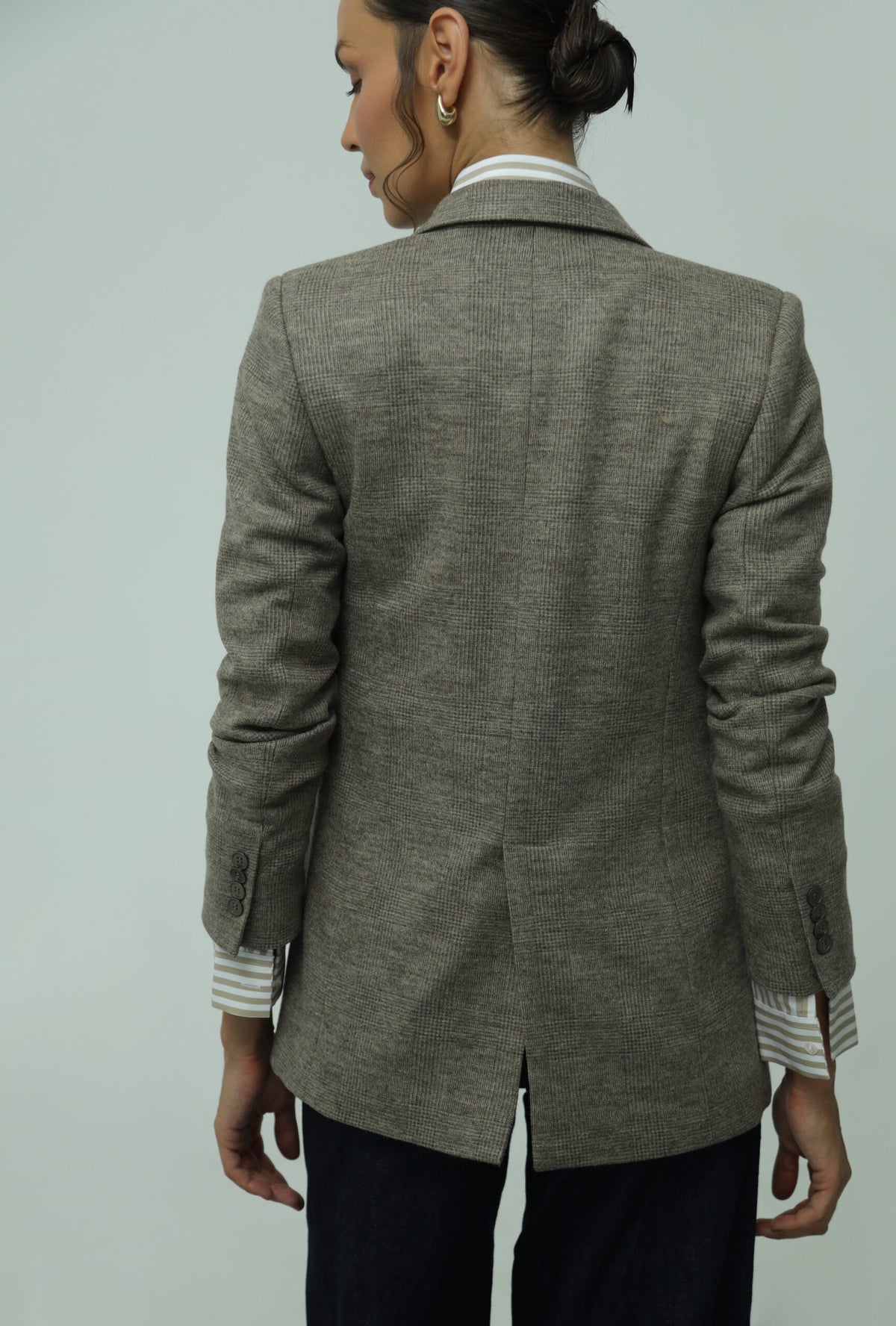 Roma Brown Wool Blazer 4