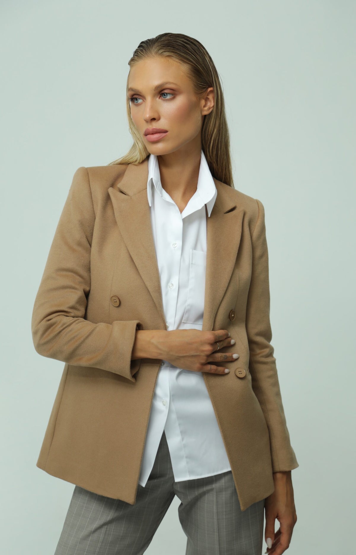 Roma Camel Wool Blazer 2