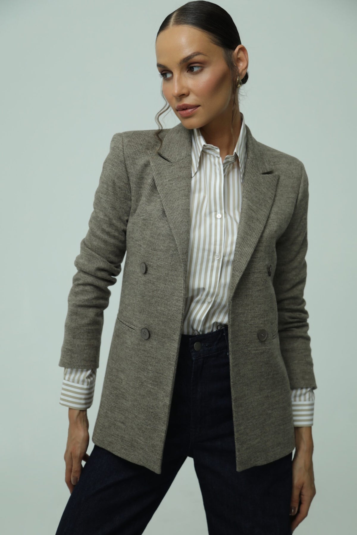 Roma Brown Wool Blazer 3