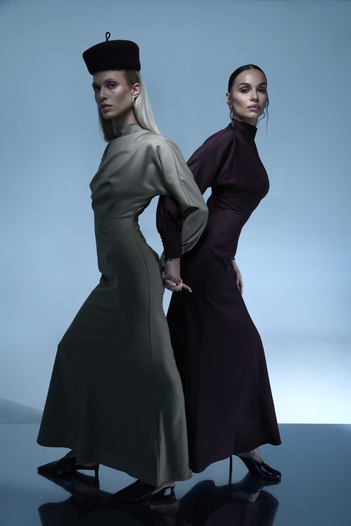 Linea Bordeaux Virgin Wool Dress – Atelier 3