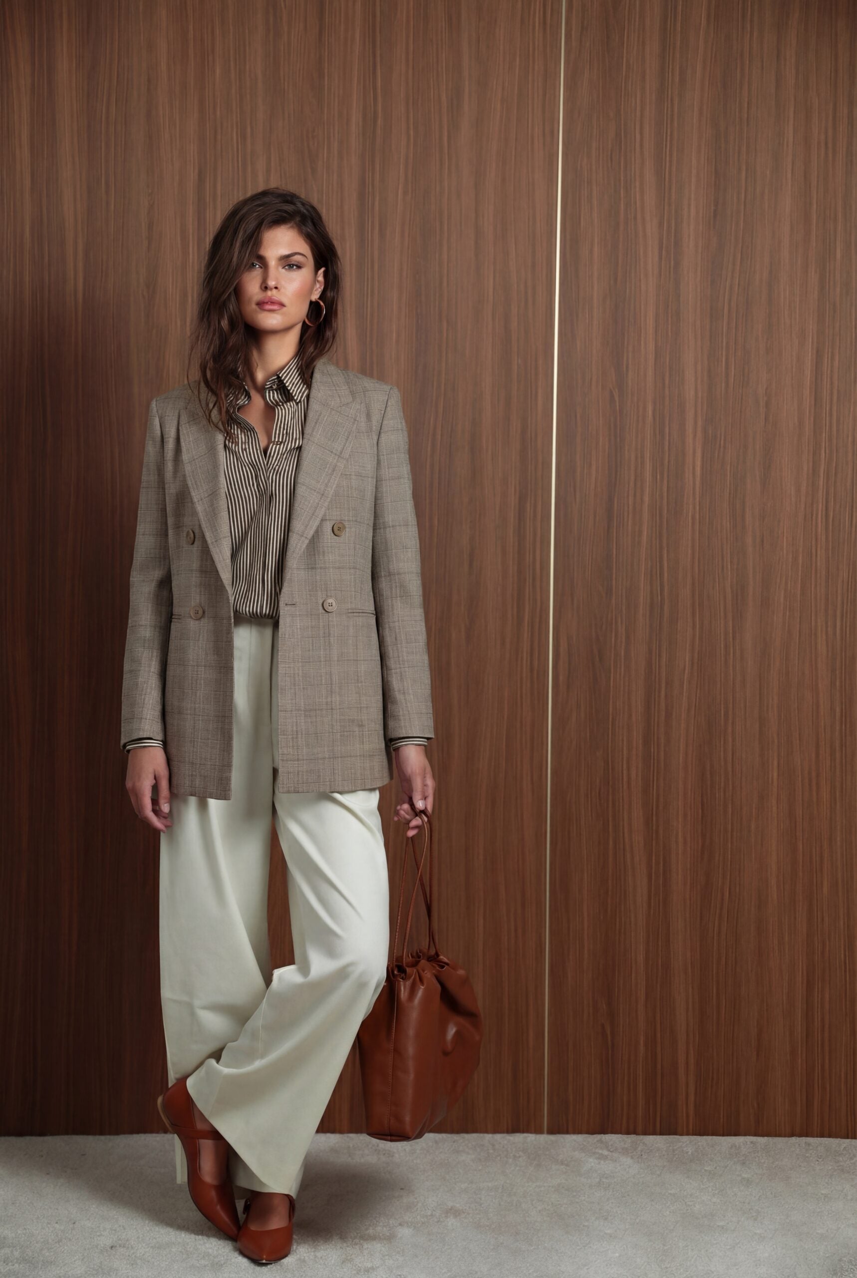 Beige Blazer ženski Bež Pepito Sako 4