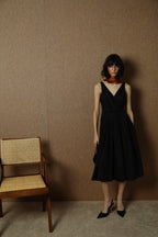 Black Silk Dress Crna Svilena Haljina 2