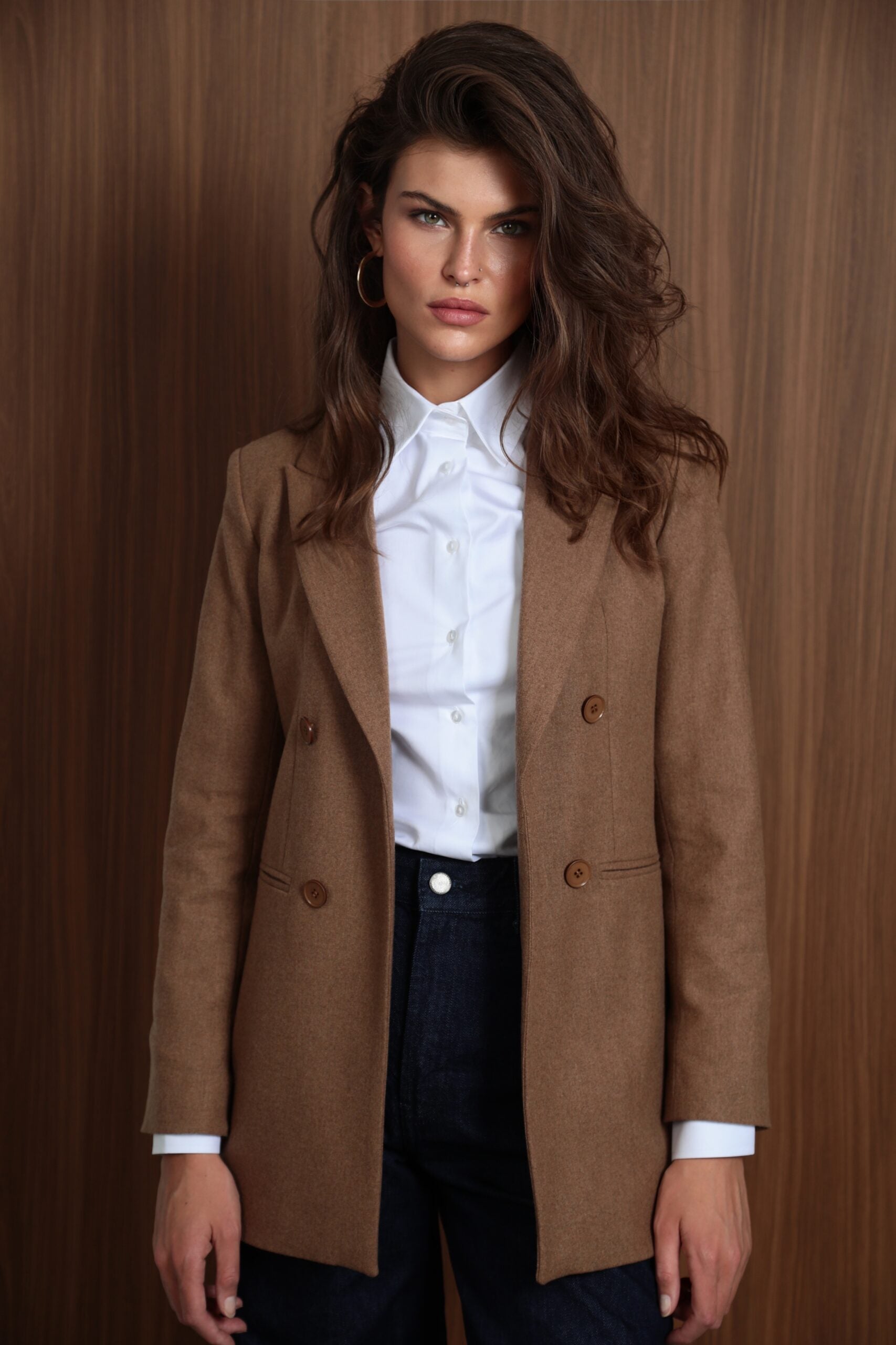 Brown Blazer ženski Sako 2