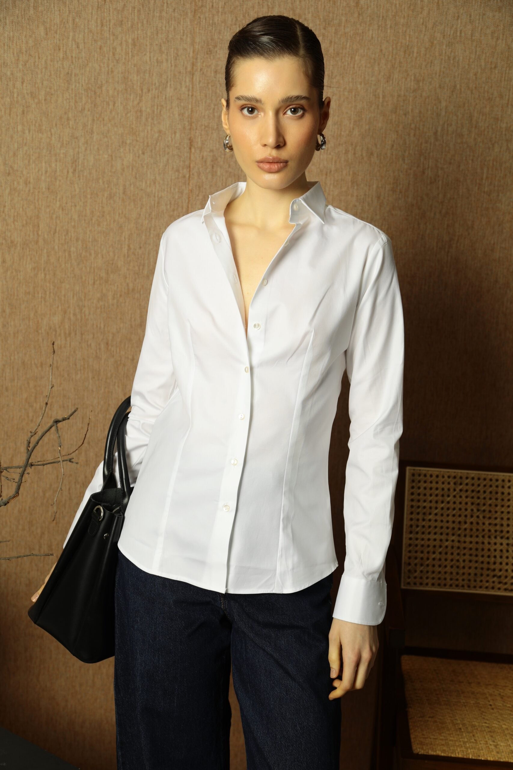 Casual White Bela ženska Košulja 1