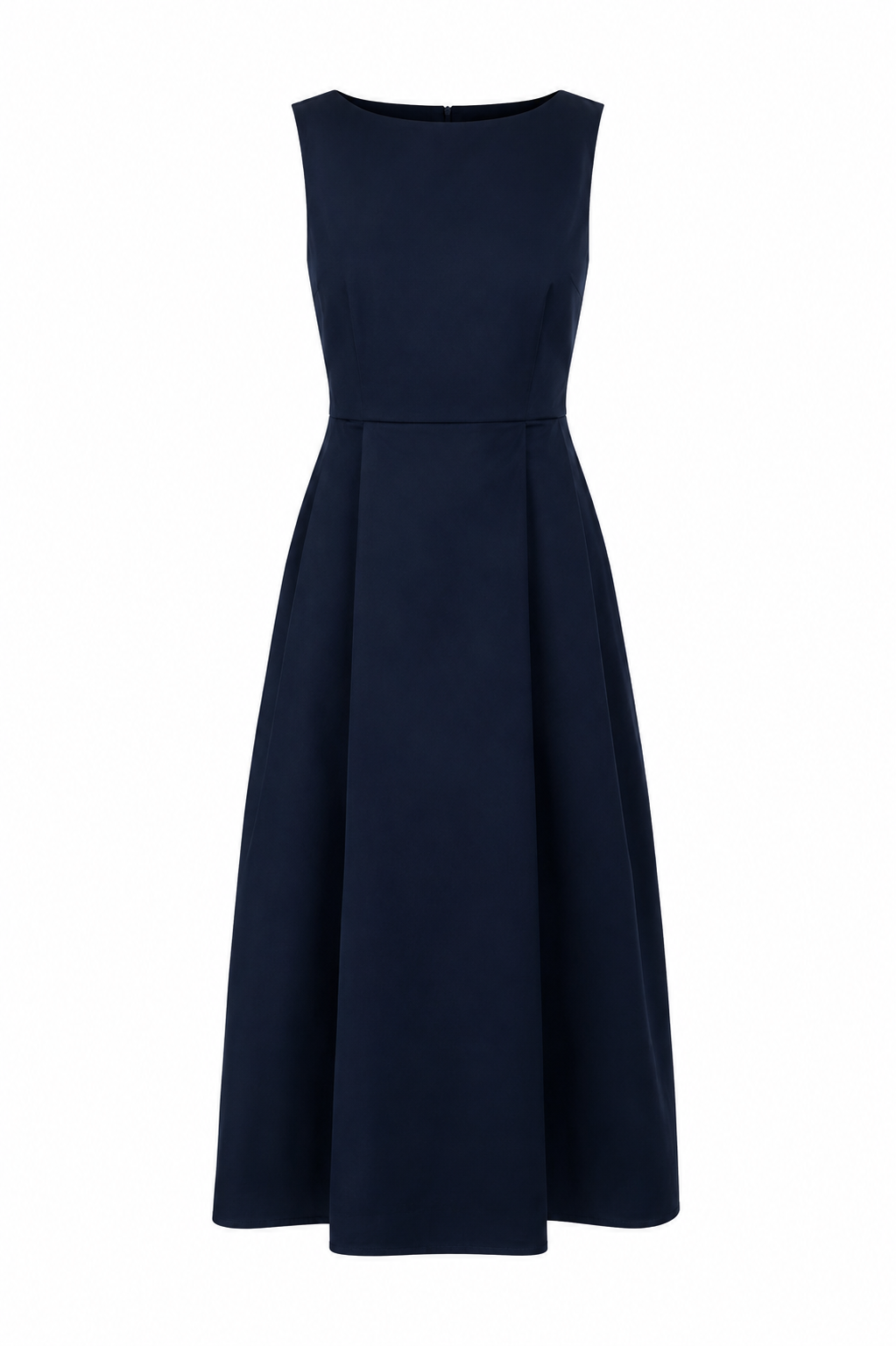 Charlotte Navy Cotton Midi Dress 1