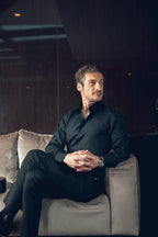 Just Black men's black shirt