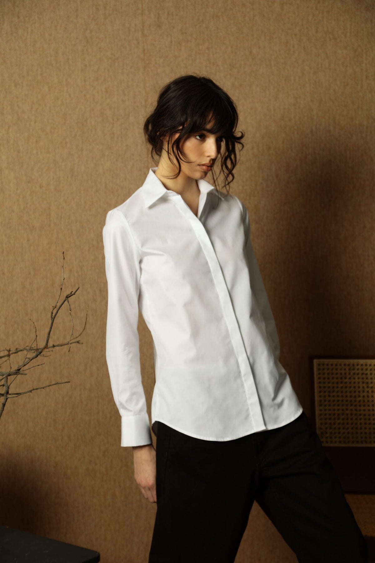Gulijana Long White Cotton Shirt 2
