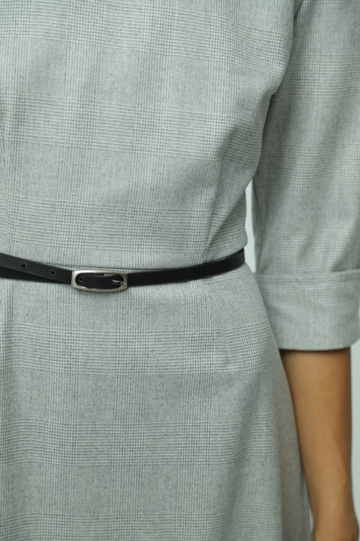 Alba Grey Wool Midi Dress 5