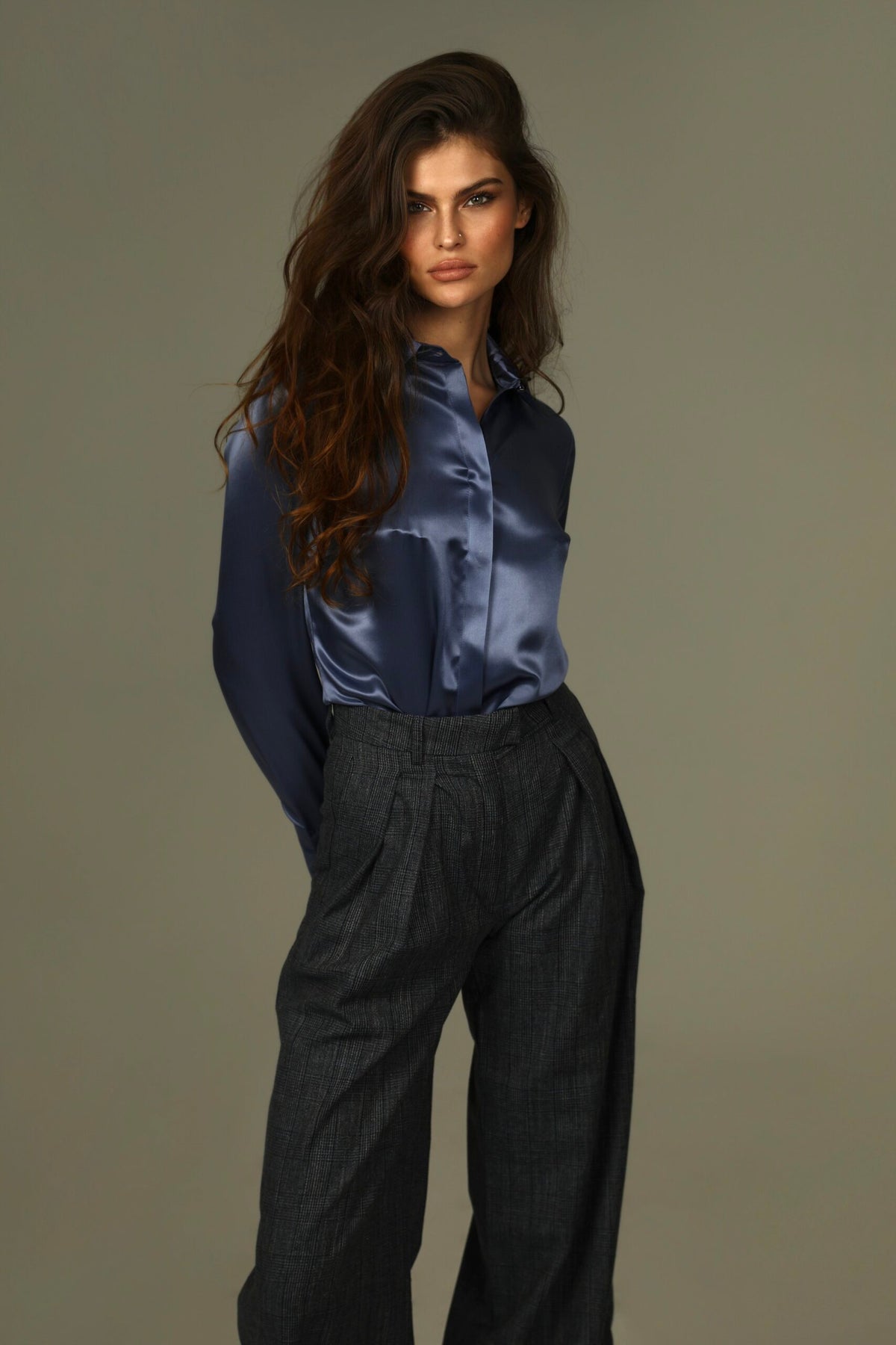 Ivy Purple Silk Blouse 2