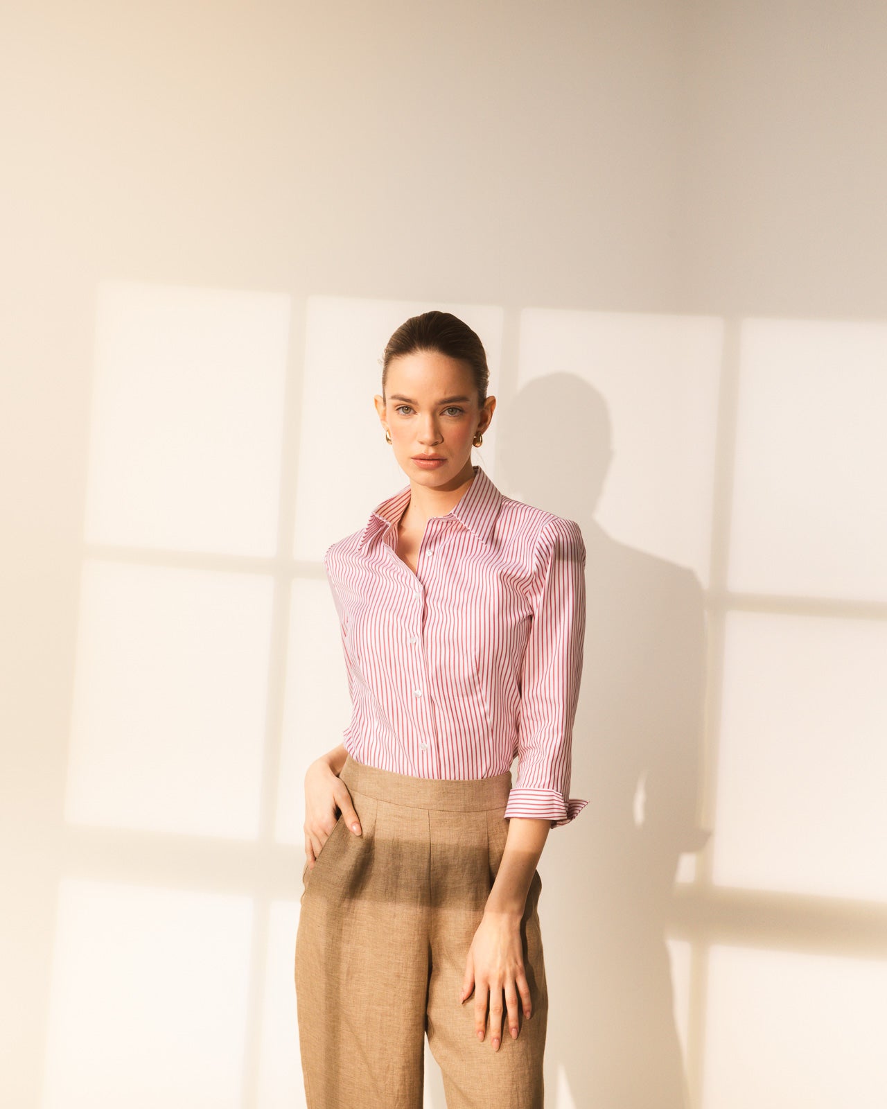 Lady Red Stripe ženska Bluza