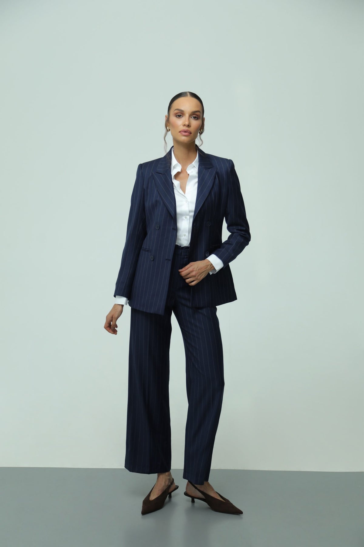 Vittoria Blue Wool Suit 2