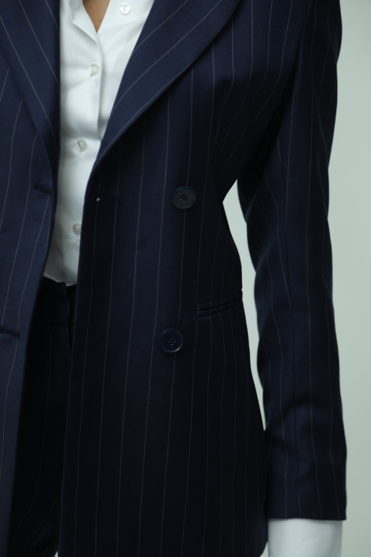 Vittoria Blue Wool Suit 5