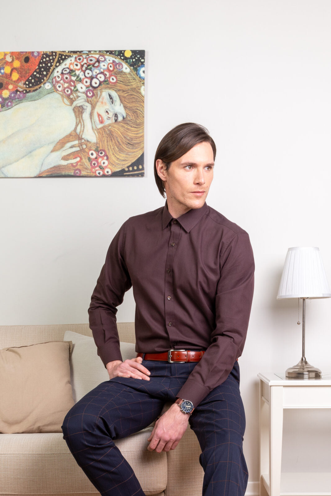Ben Men's Shirt Brown