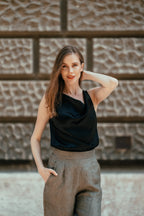 Rb Silk Blouse Black3