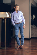 TM Journey Blue Twill men's blue shirt