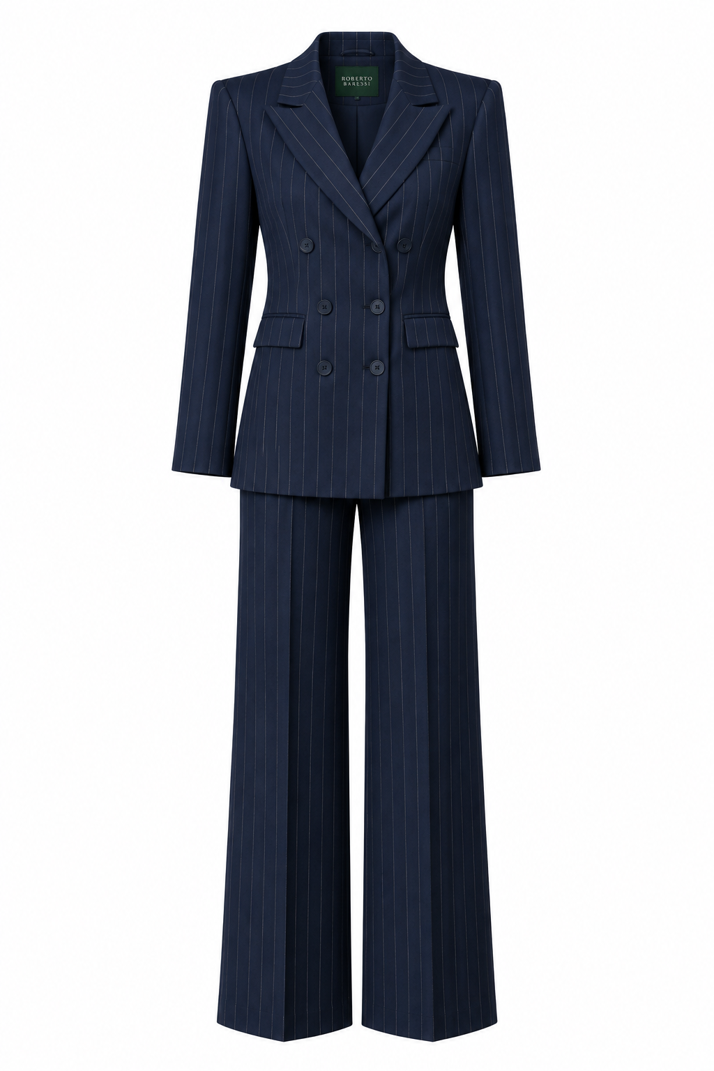 Vittoria Blue Wool Suit 1