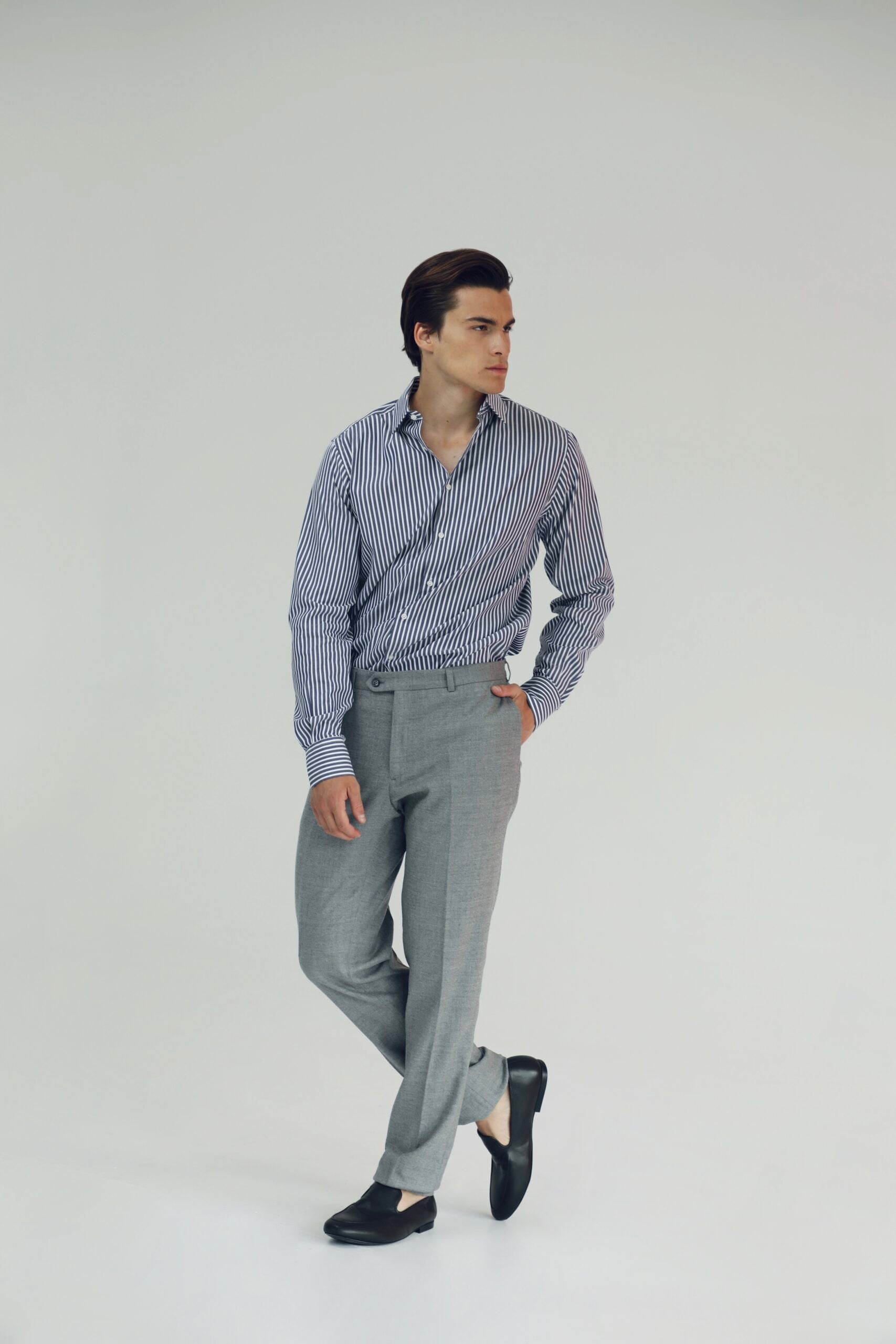 Wm Pants Gray Muške Sive Pantalone 1