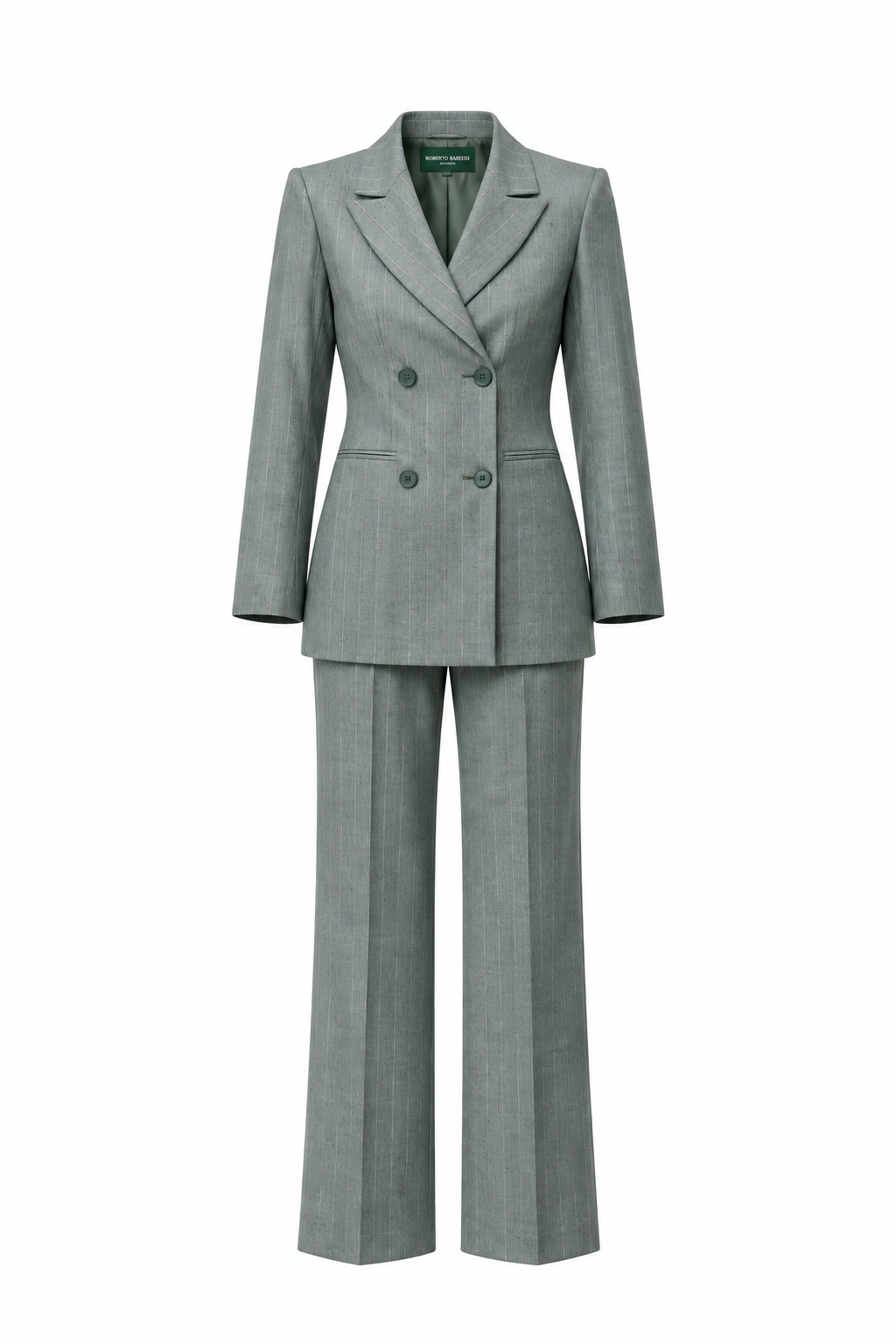 Vittoria Green Wool Suit 1