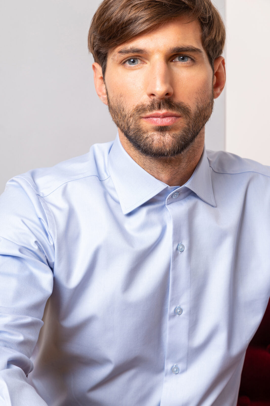 Blue Royal twill Men's blue shirt