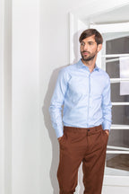 Blue Oxford Men's Light Blue Shirt