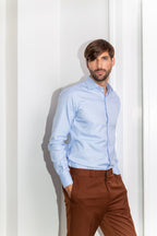 Blue Oxford Men's Light Blue Shirt